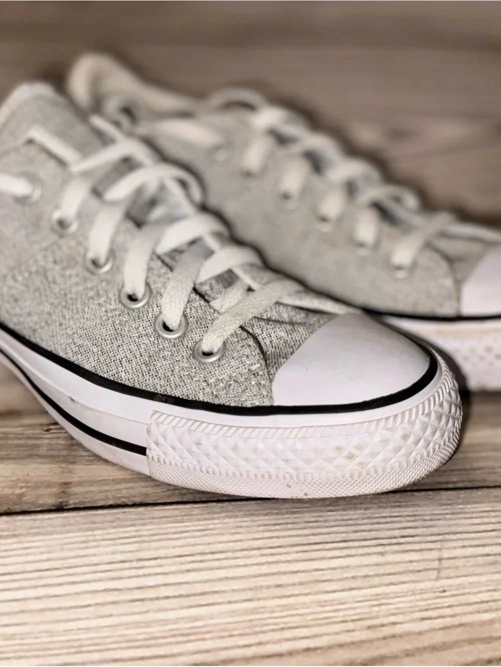 Converse Low-Top Canvas Sneakers - Light Gray